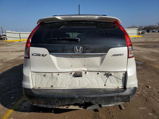 5J6RM4H70DL000163 - 2013 HONDA CR-V EXL WHITE photo 6