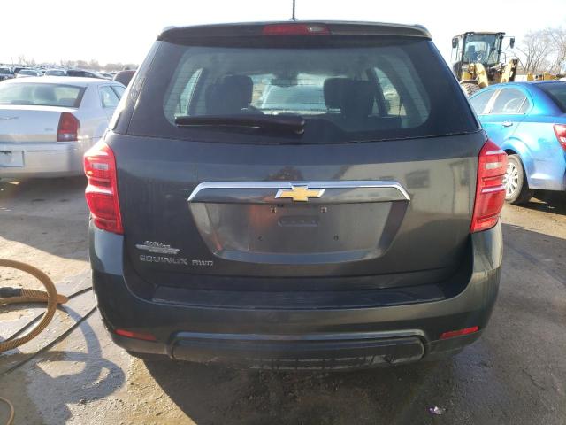 2GNFLEEKXH6290217 - 2017 CHEVROLET EQUINOX LS GRAY photo 6