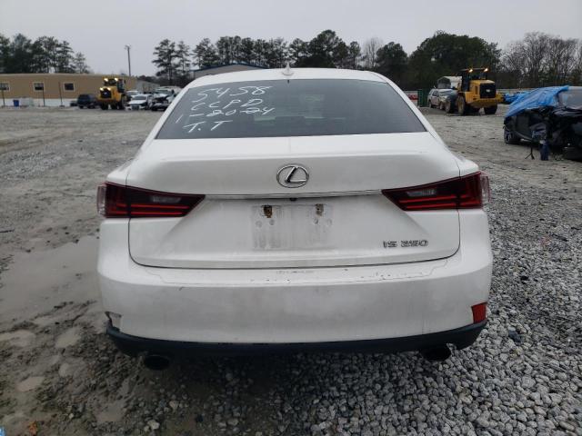 JTHBF1D23F5065458 - 2015 LEXUS IS 250 WHITE photo 6