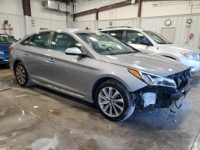 5NPE34AF1FH086101 - 2015 HYUNDAI SONATA SPORT SILVER photo 4