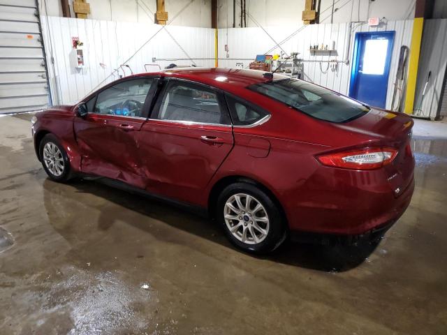 3FA6P0G79GR349344 - 2016 FORD FUSION S RED photo 2