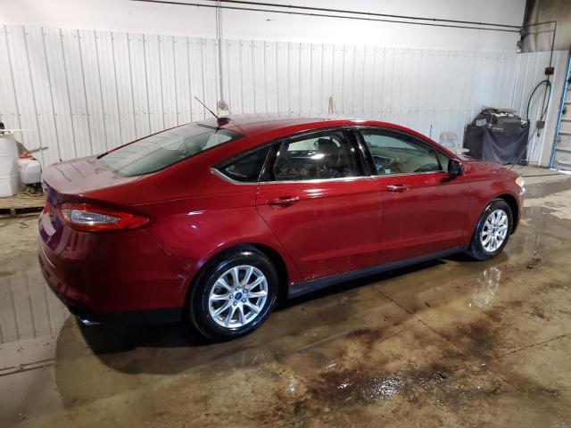 3FA6P0G79GR349344 - 2016 FORD FUSION S RED photo 3