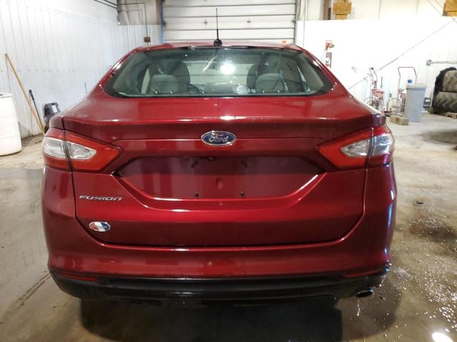 3FA6P0G79GR349344 - 2016 FORD FUSION S RED photo 6