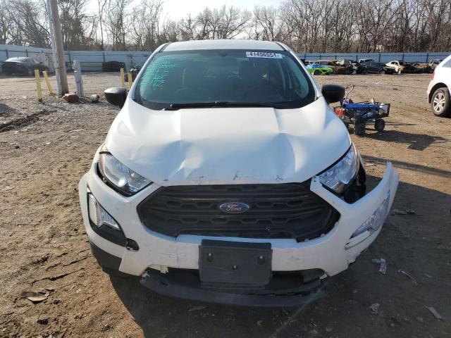 MAJ3P1RE1JC172363 - 2018 FORD ECOSPORT S WHITE photo 5