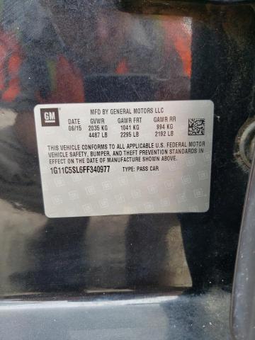 1G11C5SL6FF340977 - 2015 CHEVROLET MALIBU 1LT გრაფიტი ფოტო 13