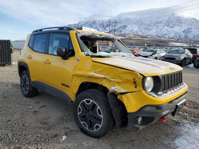 ZACCJBCT5GPC89344 - 2016 JEEP RENEGADE TRAILHAWK YELLOW photo 4