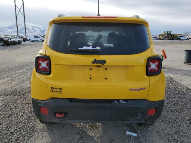 ZACCJBCT5GPC89344 - 2016 JEEP RENEGADE TRAILHAWK YELLOW photo 6