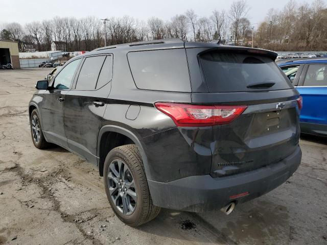 1GNEVJKW7MJ264323 - 2021 CHEVROLET TRAVERSE RS BLACK photo 2