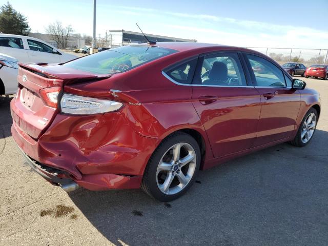 3FA6P0HD7FR303014 - 2015 FORD FUSION SE RED photo 3