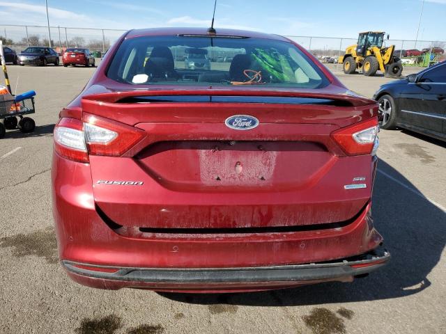 3FA6P0HD7FR303014 - 2015 FORD FUSION SE RED photo 6