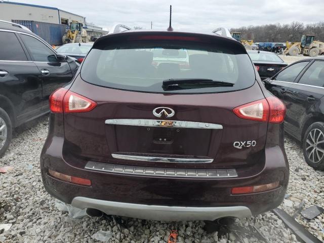 JN1BJ0RR5GM263825 - 2016 INFINITI QX50 BURGUNDY photo 6