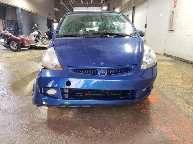 JHMGD38678S024078 - 2008 HONDA FIT SPORT BLUE photo 5