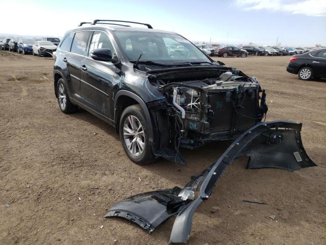 5TDJKRFH0ES018583 - 2014 TOYOTA HIGHLANDER XLE BLACK photo 1