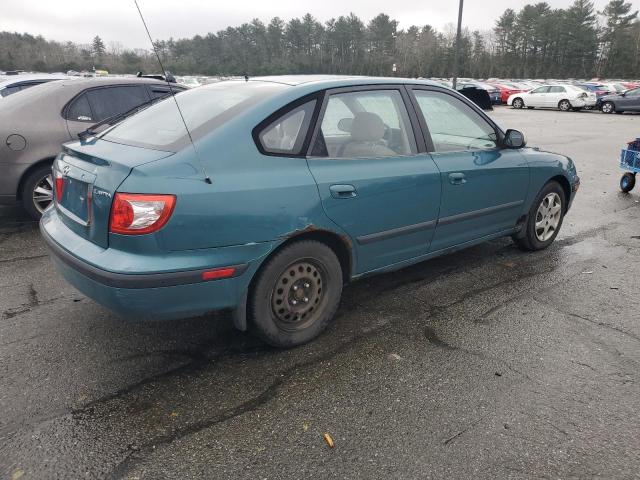 KMHDN56D36U185376 - 2006 HYUNDAI ELANTRA GLS TURQUOISE photo 3