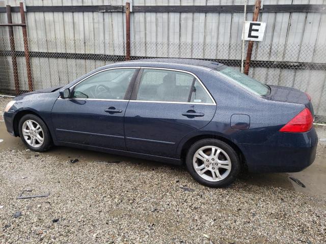 1HGCM56896A103904 - 2006 HONDA ACCORD EX BLUE photo 2