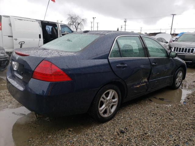 1HGCM56896A103904 - 2006 HONDA ACCORD EX BLUE photo 3