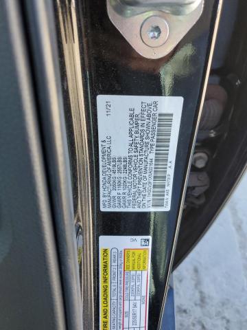 1HGCV3F1XNA001644 - 2022 HONDA ACCORD HYBRID BLACK photo 13