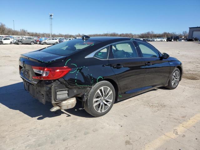 1HGCV3F1XNA001644 - 2022 HONDA ACCORD HYBRID BLACK photo 3