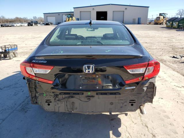 1HGCV3F1XNA001644 - 2022 HONDA ACCORD HYBRID BLACK photo 6