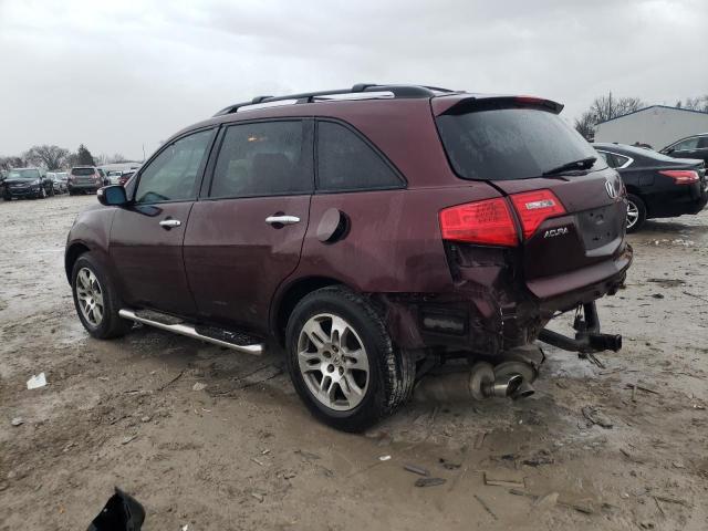 2HNYD28248H513018 - 2008 ACURA MDX BURGUNDY photo 2