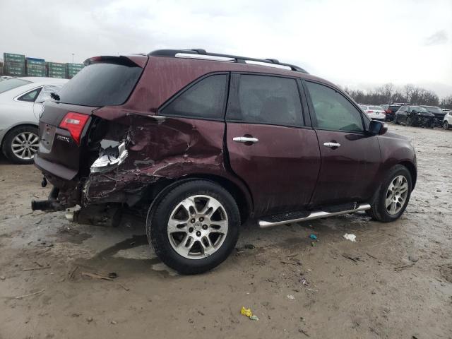 2HNYD28248H513018 - 2008 ACURA MDX BURGUNDY photo 3