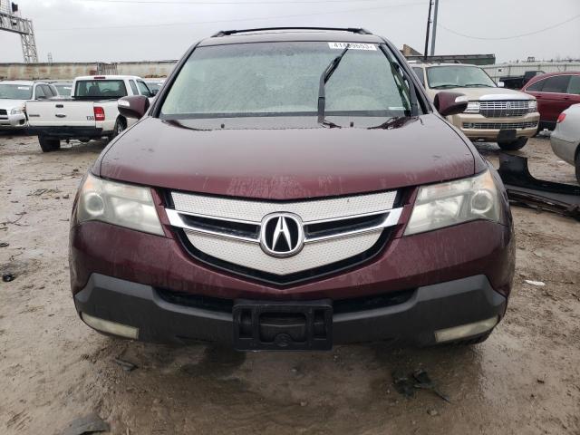 2HNYD28248H513018 - 2008 ACURA MDX BURGUNDY photo 5