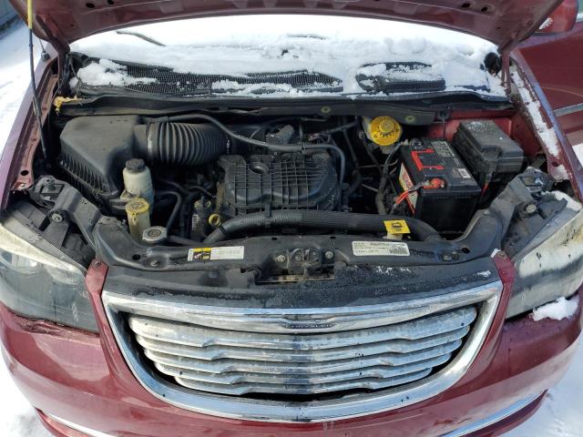 2C4RC1BG0GR304721 - 2016 CHRYSLER TOWN & COU TOURING BURGUNDY photo 12