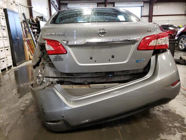 3N1AB7AP9DL694752 - 2013 NISSAN SENTRA S SILVER photo 6