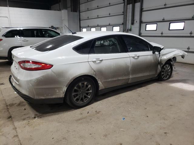 3FA6P0G79FR280119 - 2015 FORD FUSION S WHITE photo 3