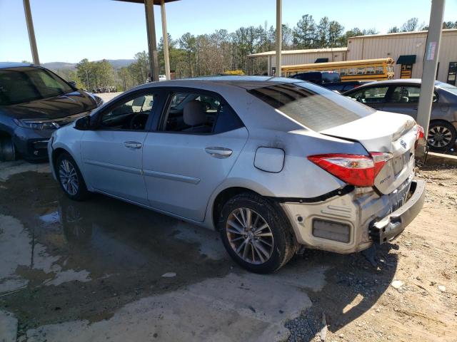 5YFBURHE4EP097430 - 2014 TOYOTA COROLLA L SILVER photo 2