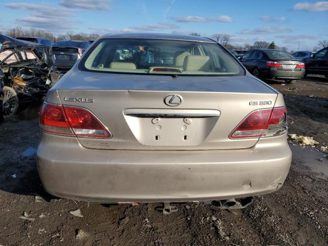 JTHBA30G465158811 - 2006 LEXUS ES 330 TAN photo 6