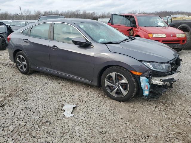 19XFC2F64KE018116 - 2019 HONDA CIVIC LX GRAY photo 4