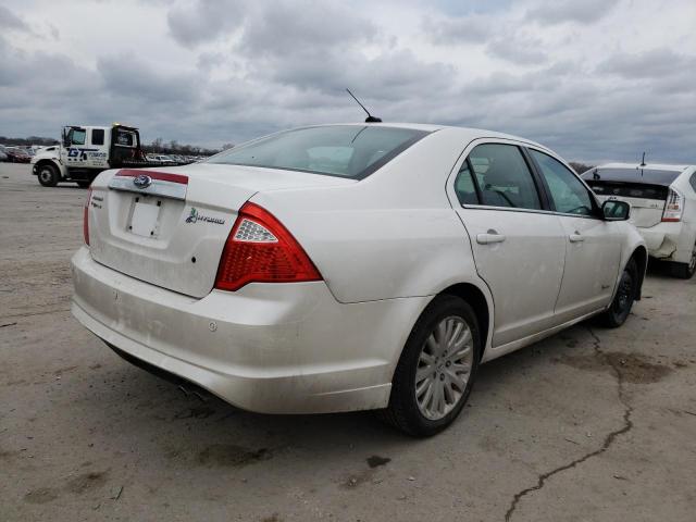 3FADP0L37BR289373 - 2011 FORD FUSION HYBRID WHITE photo 3