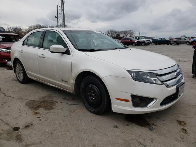 3FADP0L37BR289373 - 2011 FORD FUSION HYBRID WHITE photo 4