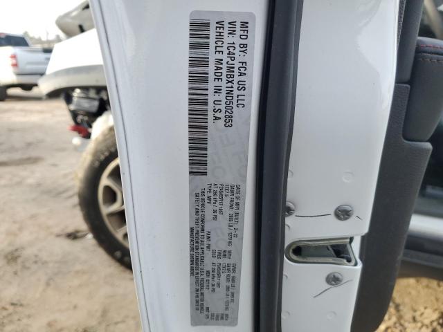 1C4PJMBX1ND502853 - 2022 JEEP CHEROKEE TRAILHAWK თეთრი ფოტო 12