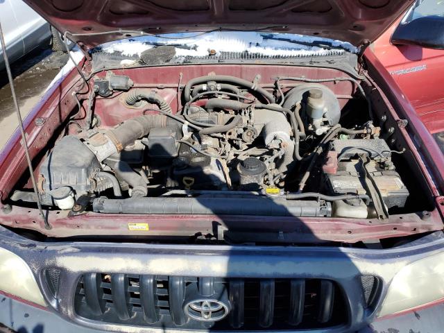 5TENL42N22Z018516 - 2002 TOYOTA TACOMA RED photo 11