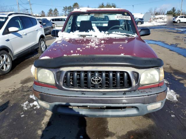 5TENL42N22Z018516 - 2002 TOYOTA TACOMA RED photo 5