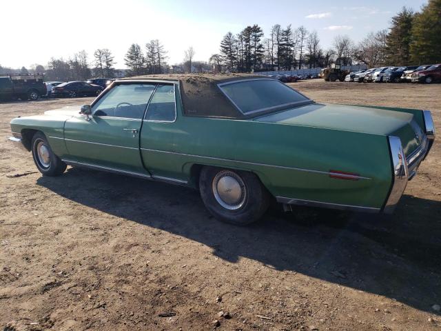 6D47R2Q194116 - 1972 CADILLAC DEVILLE GREEN photo 2