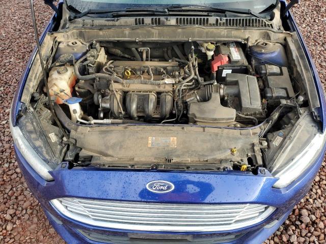 3FA6P0G70DR304773 - 2013 FORD FUSION S BLUE photo 11