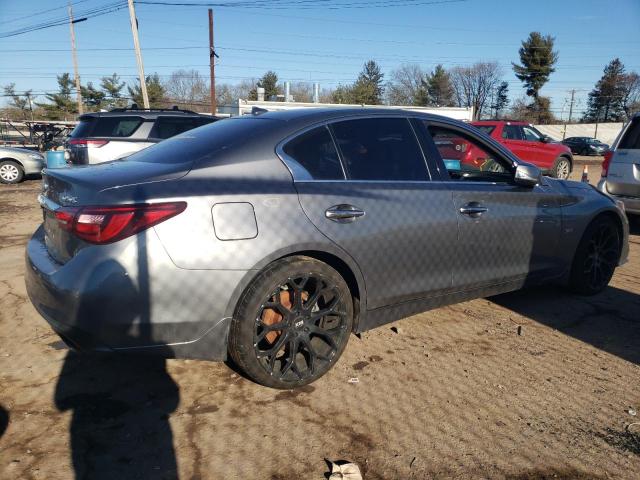 JN1EV7AR6JM443361 - 2018 INFINITI Q50 LUXE GRAY photo 3