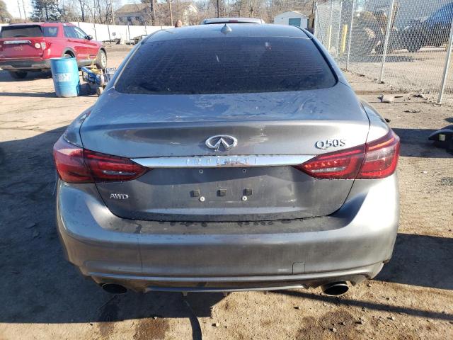 JN1EV7AR6JM443361 - 2018 INFINITI Q50 LUXE GRAY photo 6