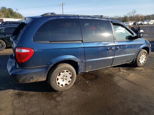 2C4GP44372R526432 - 2002 CHRYSLER TOWN & COU LX BLUE photo 3