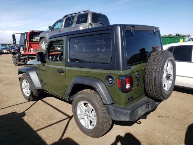 1C4GJXAG7NW227013 - 2022 JEEP WRANGLER SPORT GREEN photo 2