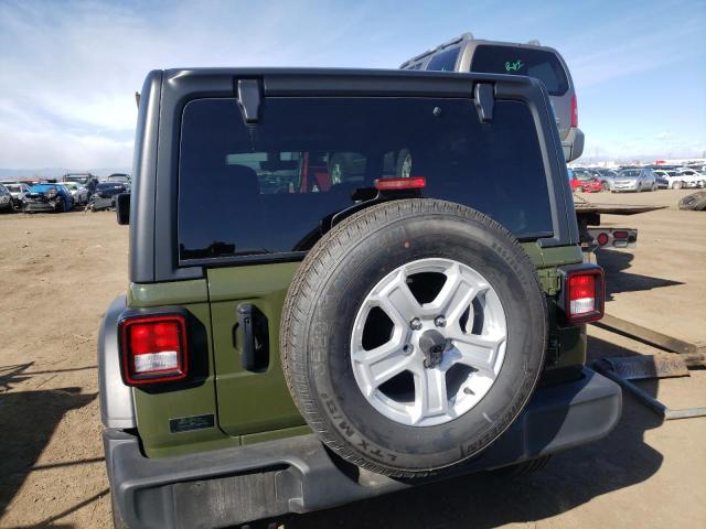 1C4GJXAG7NW227013 - 2022 JEEP WRANGLER SPORT GREEN photo 6