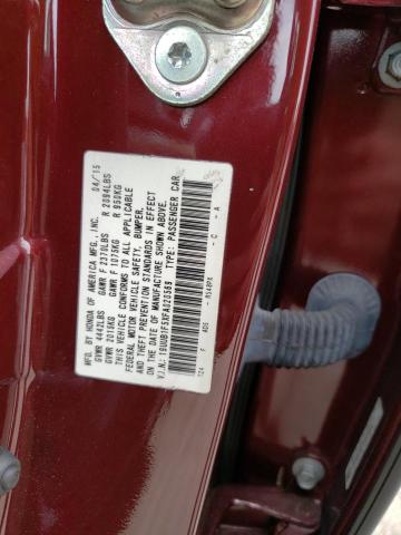 19UUB1F5XFA020569 - 2015 ACURA TLX TECH RED photo 12