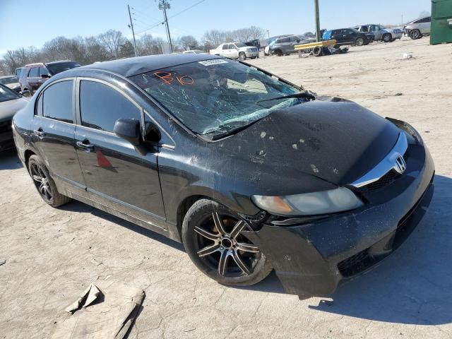 19XFA1F5XAE040563 - 2010 HONDA CIVIC LX BLACK photo 4