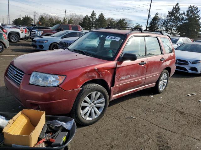 JF1SG63638H715025 - 2008 SUBARU FORESTER 2.5X RED photo 1