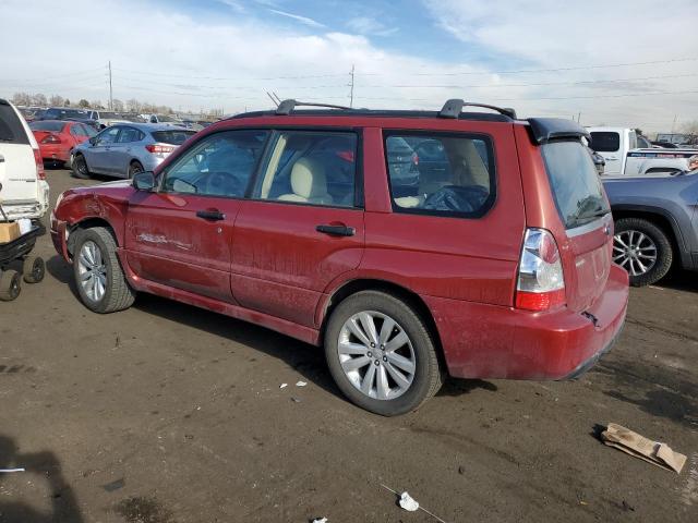 JF1SG63638H715025 - 2008 SUBARU FORESTER 2.5X RED photo 2