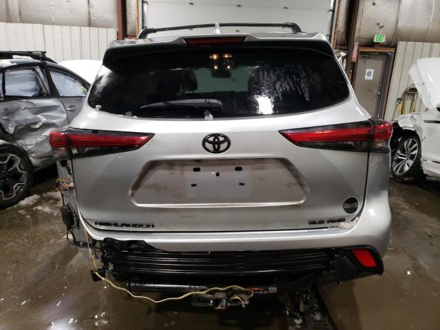 5TDGZRBH9LS042566 - 2020 TOYOTA HIGHLANDER XLE SILVER photo 6