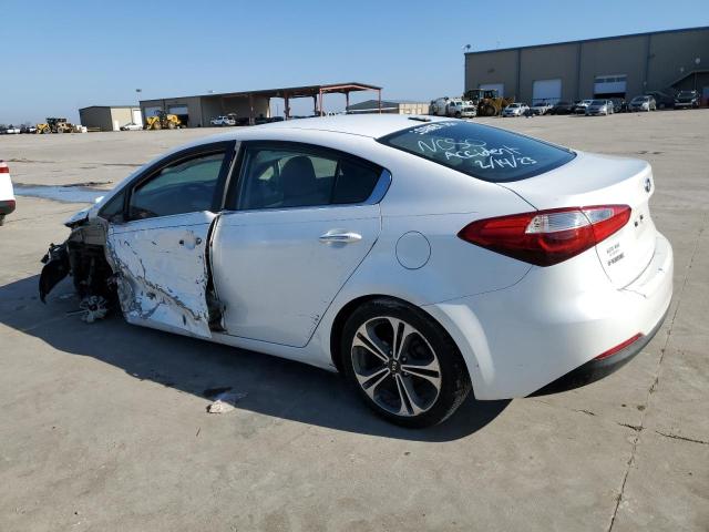 KNAFX4A84E5099298 - 2014 KIA FORTE EX WHITE photo 2